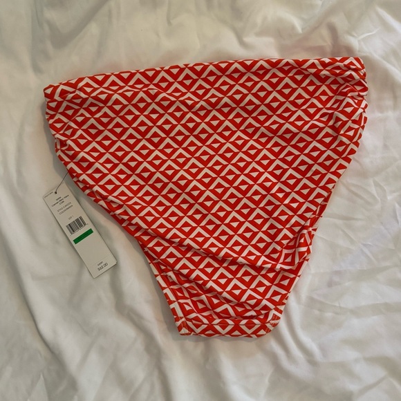 NWT Carmen Marc Valvo Classic Shirred Waist Bikini Bottom - Island Diamond - Picture 4 of 4